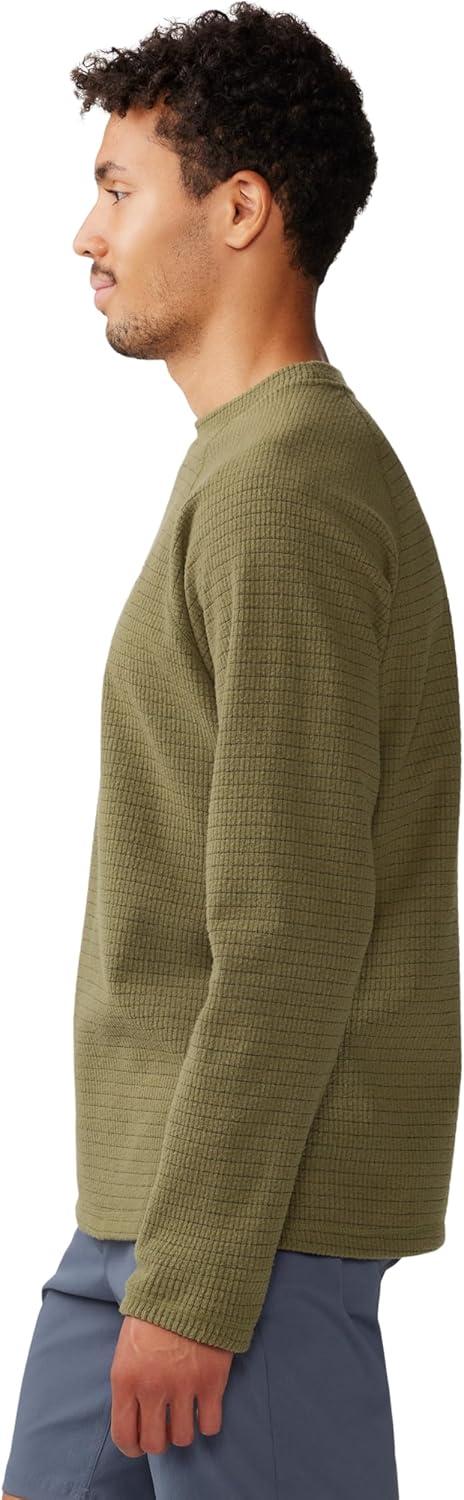 imageMountain Hardwear mens Summit Grid Ls CrewCombat Green