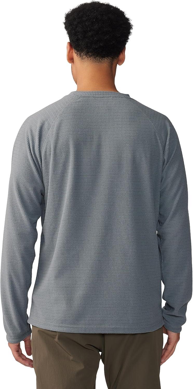 imageMountain Hardwear mens Summit Grid Ls CrewFoil Grey