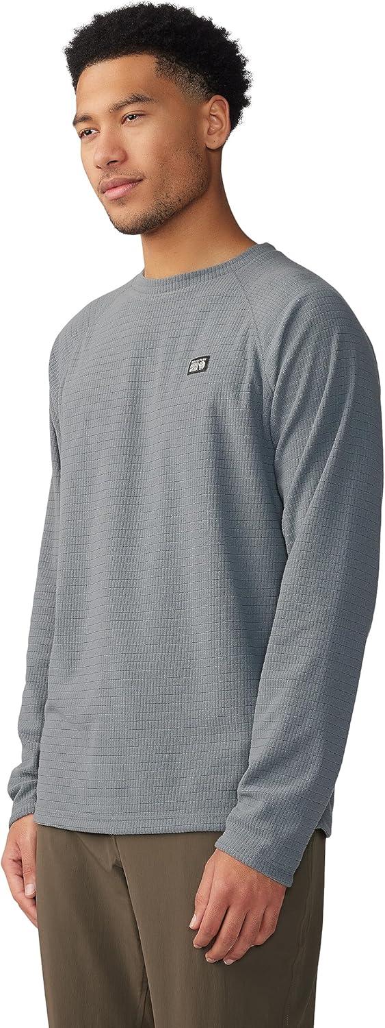 imageMountain Hardwear mens Summit Grid Ls CrewFoil Grey
