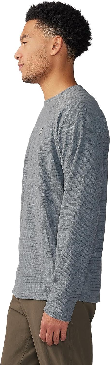 imageMountain Hardwear mens Summit Grid Ls CrewFoil Grey