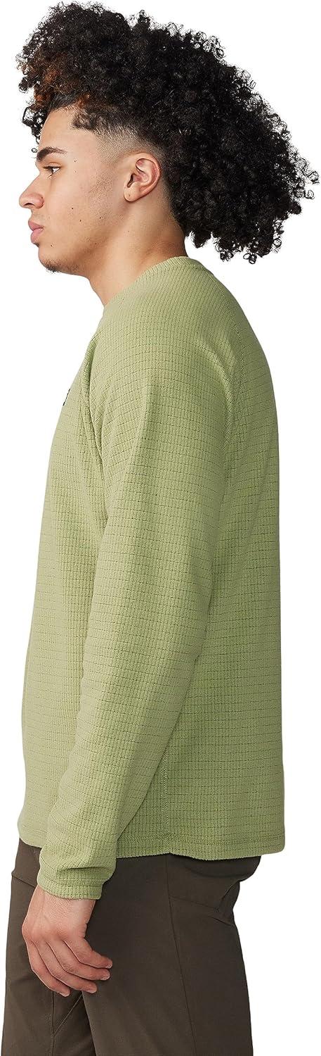 imageMountain Hardwear mens Summit Grid Ls CrewLight Cactus