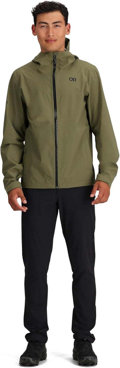 imageOutdoor Research Mens Stratoburst Stretch Rain JacketRanger Green