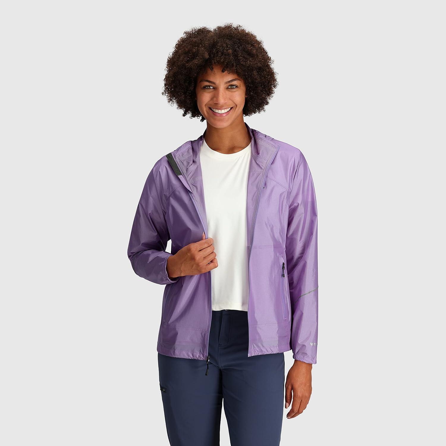 imageOutdoor Research Womens Helium Rain Jacket Lavender S