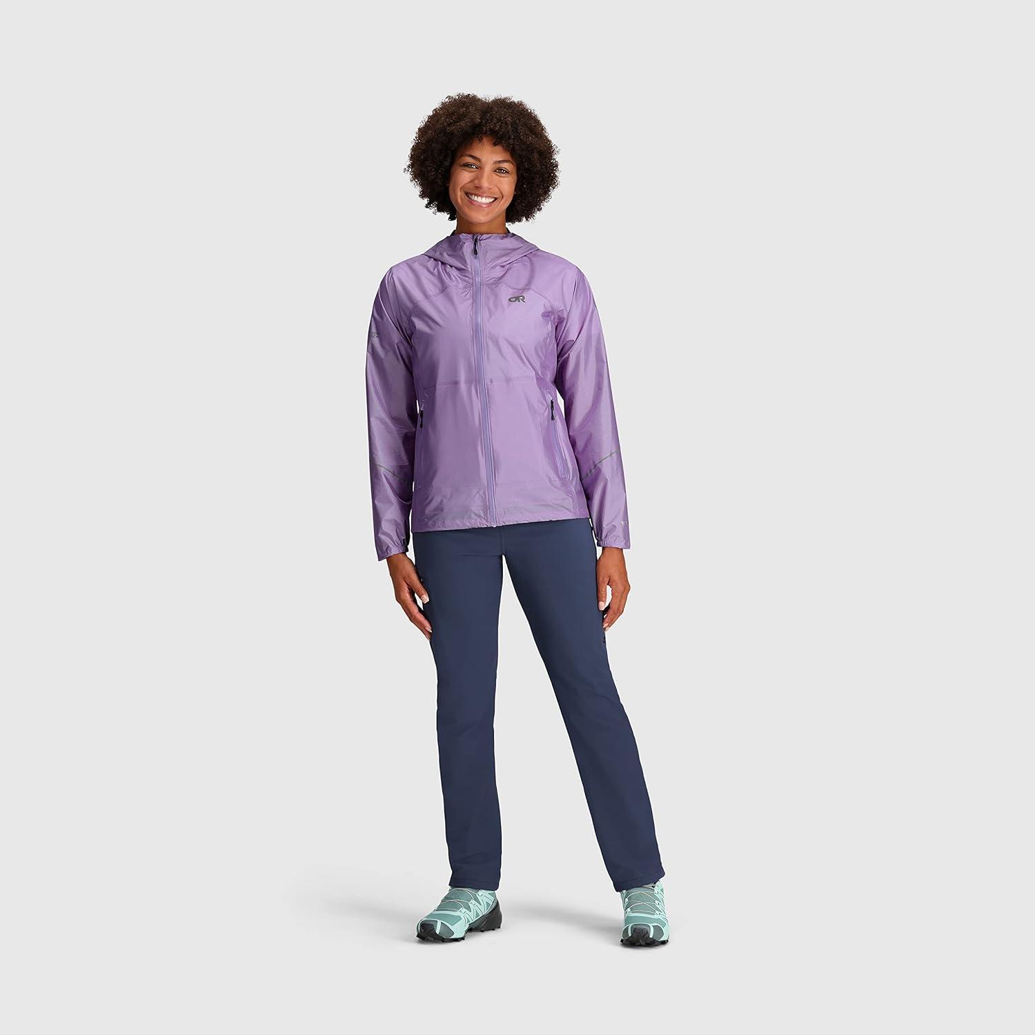 imageOutdoor Research Womens Helium Rain Jacket Lavender S