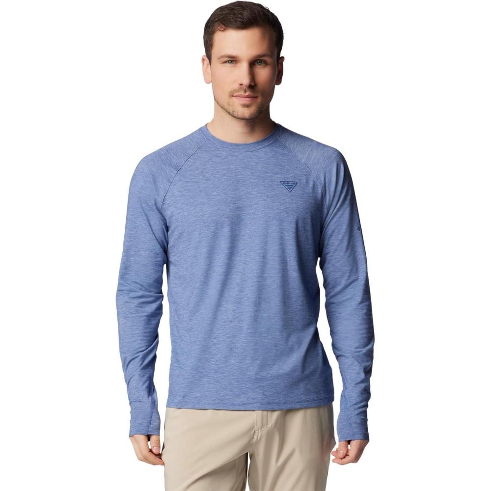 imageColumbia Mens PFG Uncharted Long SleeveBluebell Heather