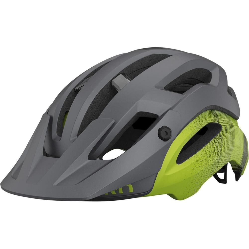 imageGiro Manifest Spherical Cycling Helmet MensMatte Metallic BlackAno Lime 2022