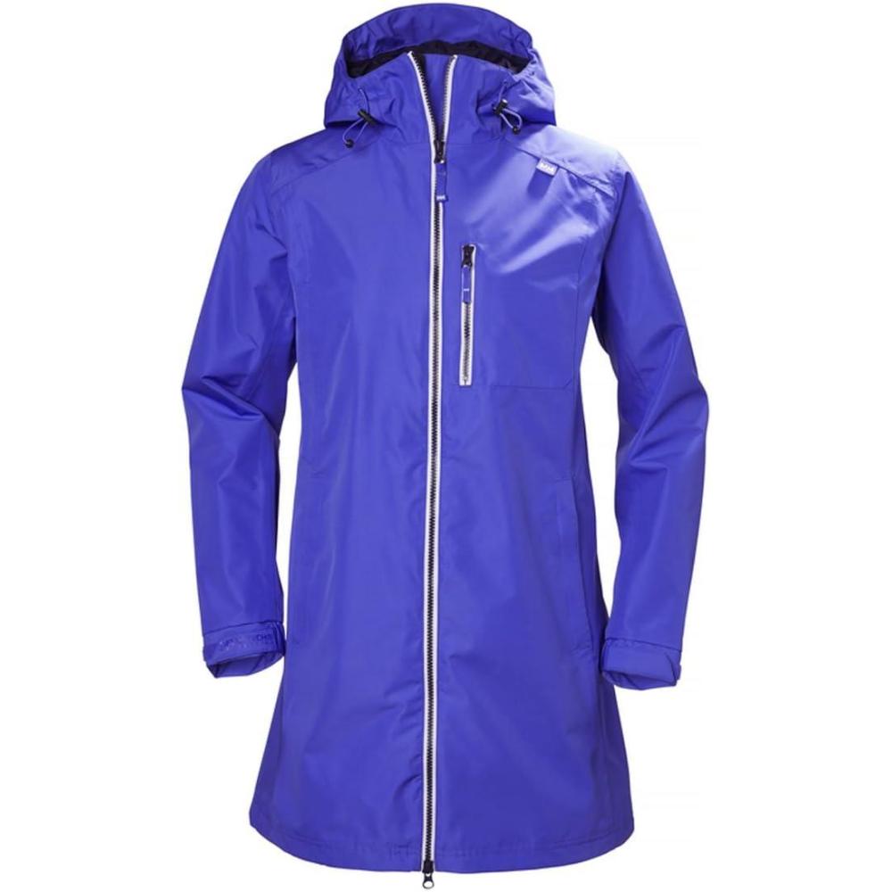 imageHelly Hansen Womens Long Belfast Lightweight Waterproof Windproof Breathable Raincoat Jacket with HoodLiberty
