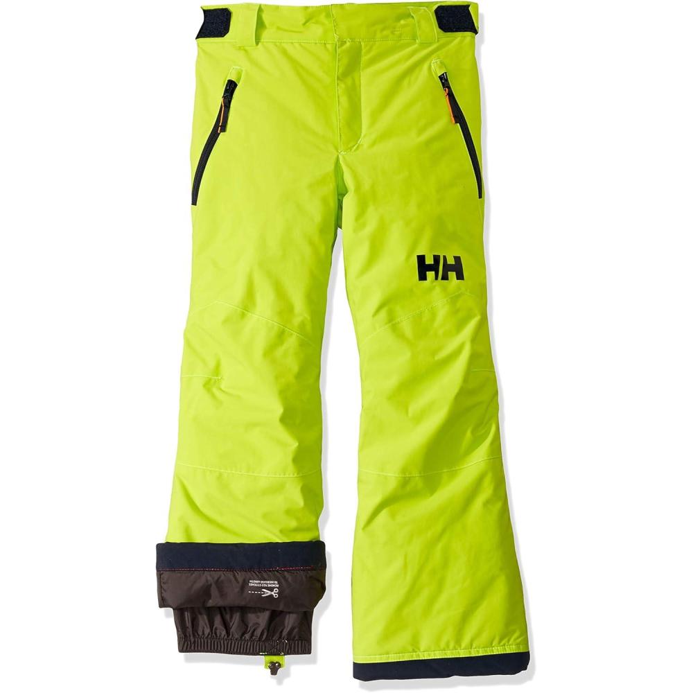 imageHellyHansen Junior Legendary Pant Ski Pants with HELLY TECH Waterproof Windproof Breathable Extendable Length402 Azid Lime