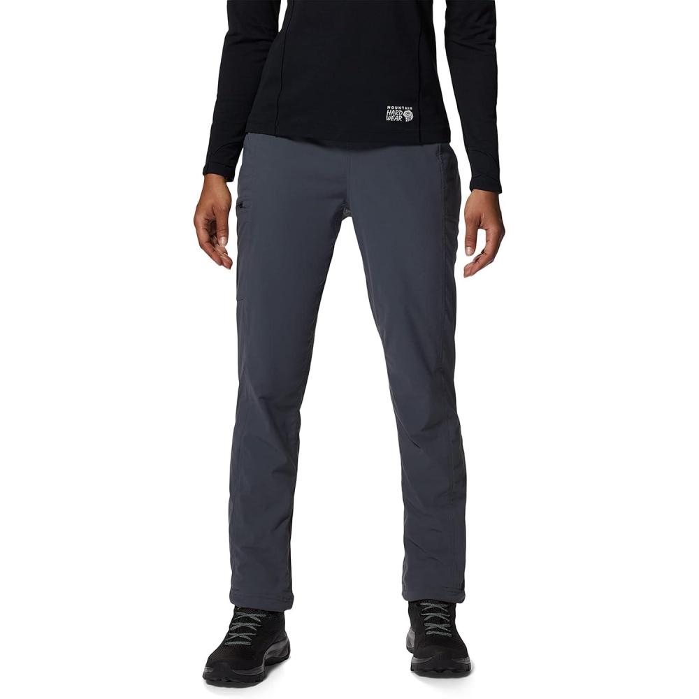 imageMountain Hardwear Womens Dynama Lined High Rise Pant for Hiking Camping and Outdoor AdventuresIron Grey