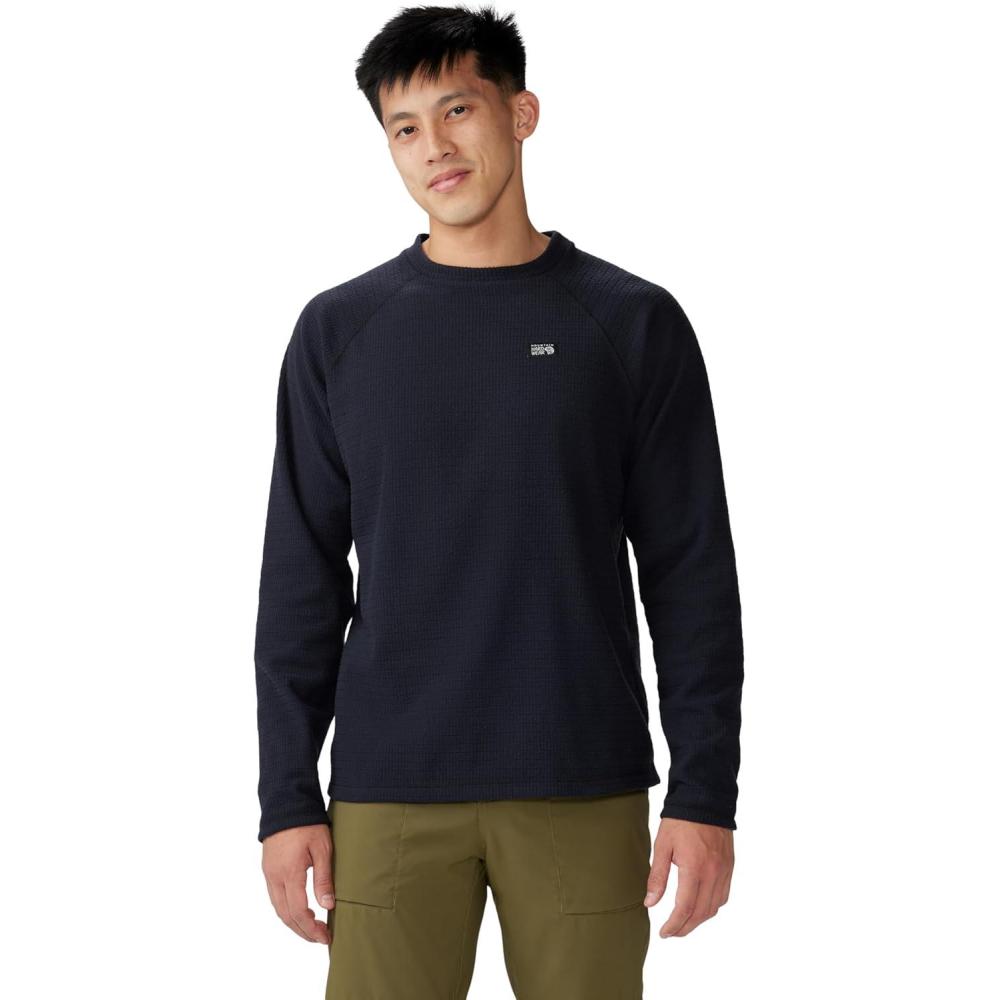 imageMountain Hardwear mens Summit Grid Ls CrewBlack