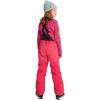 Burton Kids’ Skylar 2-Layer Bib Pants – Waterproof Winter Snowboard Bib Pants for Boys & Girls(Azalea Pink)