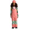 Burton Kids’ Skylar 2-Layer Bib Pants – Waterproof Winter Snowboard Bib Pants for Boys & Girls(Peach Echo)