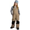 Burton Kids’ Skylar 2-Layer Bib Pants – Waterproof Winter Snowboard Bib Pants for Boys & Girls(Summit Taupe)