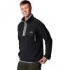 Columbia mens Helvetia II Half Snap Fleece(Black)