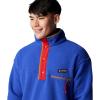 Columbia mens Helvetia II Half Snap Fleece(Clematis Blue)