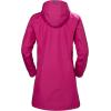 Helly Hansen Women’s Long Belfast Lightweight Waterproof Windproof Breathable Raincoat Jacket with Hood(Dragon Fruit)