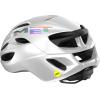 MET Rivale MIPS Road Bike Helmet | Lightweight Adult Cycling Helmet, Aero Shape, 360-Degree Adjustable Head Belt, Internal Air Channeling, Sunglasses Port(White Holographic Glossy)