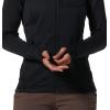 Mountain Hardwear Women’s Polartec Power Grid Full Zip Hoody for Climbing, Hiking, and Camping | Breathable and Insulated(Black)
