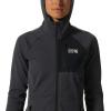 Mountain Hardwear Women’s Polartec Power Grid Full Zip Hoody for Climbing, Hiking, and Camping | Breathable and Insulated(Blue Slate Heather)