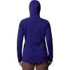 Mountain Hardwear Women’s Polartec Power Grid Full Zip Hoody for Climbing, Hiking, and Camping | Breathable and Insulated(Klein Blue Heather)