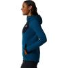 Mountain Hardwear Women’s Polartec Power Grid Full Zip Hoody for Climbing, Hiking, and Camping | Breathable and Insulated(Vinson Blue Heather)