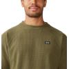 Mountain Hardwear mens Summit Grid Ls Crew(Combat Green)