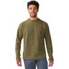Mountain Hardwear mens Summit Grid Ls Crew(Combat Green)