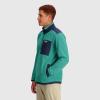 Outdoor Research Men’s Trail Mix Quarter Zip Pullover(Tropical/Naval Blue)