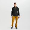 Outdoor Research Men’s Trail Mix Snap Pullover – Comfortable Mid-Layer Sweater(Black)