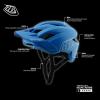 Troy Lee Designs – Youth FLOWLINE Helmet, MIPS for Mountain Bicycle MTB, OSFA(Cobalt / Blue)