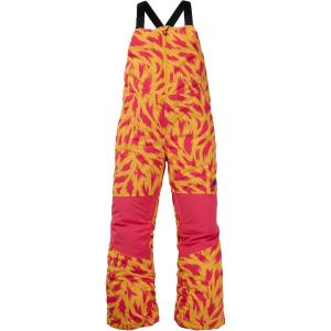 Burton Kids’ Skylar 2-Layer Bib Pants – Waterproof Winter Snowboard Bib Pants for Boys & Girls(Fur Goldenrod)