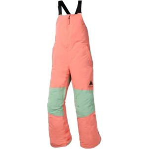 Burton Kids’ Skylar 2-Layer Bib Pants – Waterproof Winter Snowboard Bib Pants for Boys & Girls(Peach Echo)