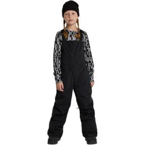 Burton Kids’ Skylar 2-Layer Bib Pants – Waterproof Winter Snowboard Bib Pants for Boys & Girls(True Black)