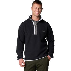 Columbia mens Helvetia II Half Snap Fleece(Black)