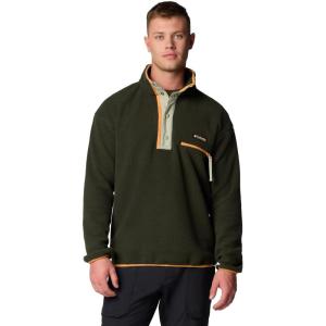 Columbia mens Helvetia II Half Snap Fleece(Greenscape)