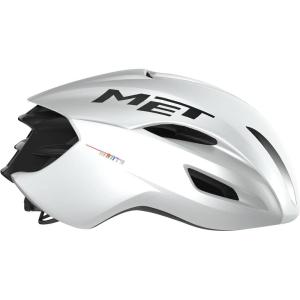 MET Manta MIPS Aero Road Bike Helmet | Lightweight Aerodynamic Cycling Helmet for Adults, Internal Air Channeling, MIPS-C2 Tech, Sunglasses Port(White Holographic Glossy)