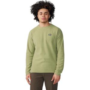 Mountain Hardwear mens Summit Grid Ls Crew(Light Cactus)