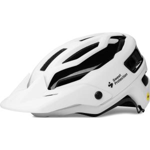 Sweet Protection Trailblazer MIPS Bike Helmet – Advanced Biking Gear with Adjustable Visor, Variable Shell Technology, and Superior Ventilation(Matte White)