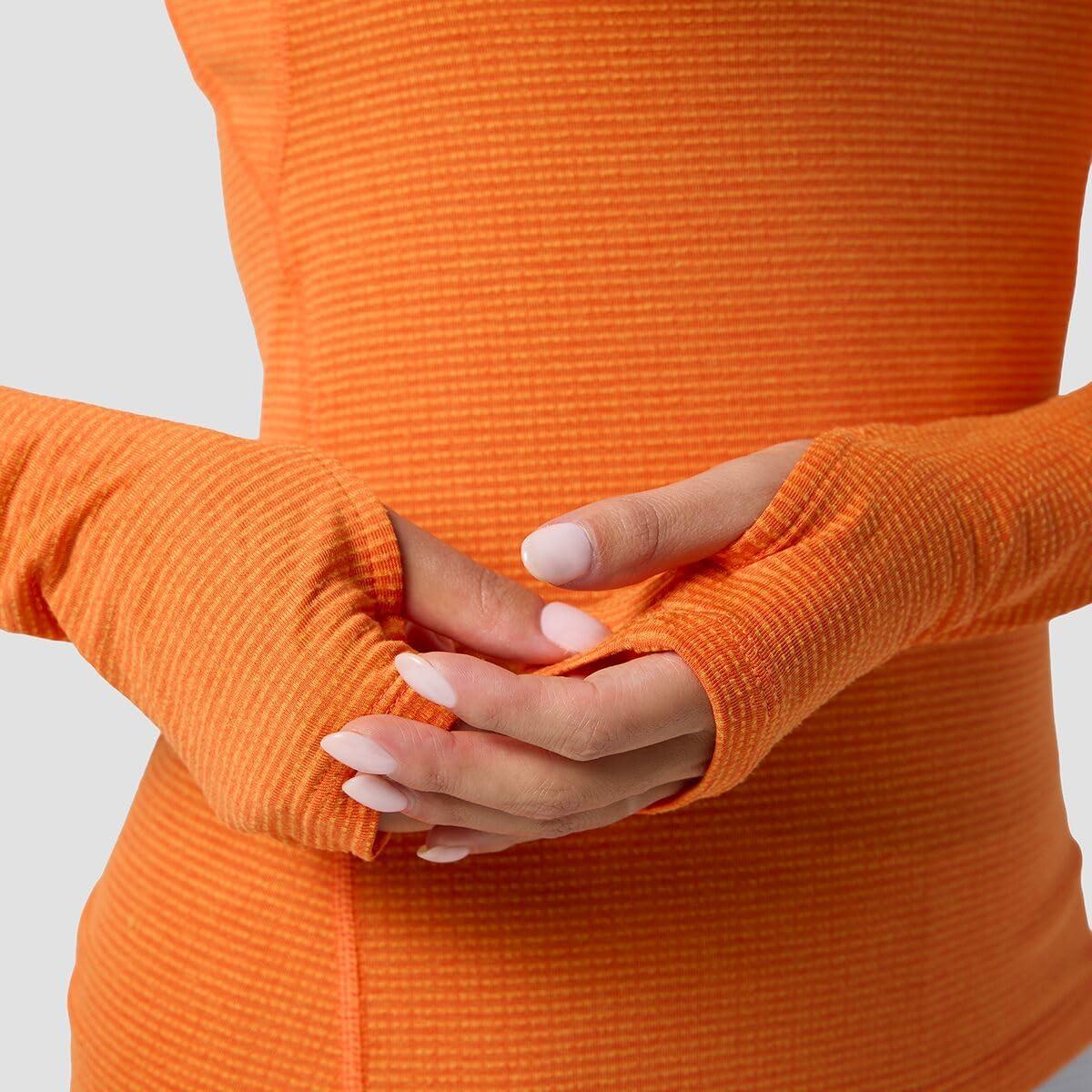 imageBackcountry Pines Microgrid UltraLt Baselayer Balaclava Top WomensBoundary Orange