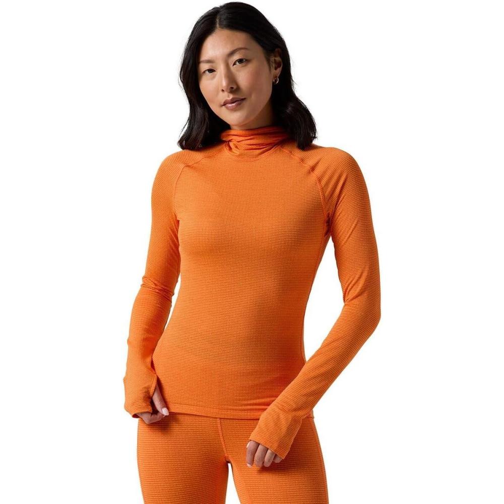 imageBackcountry Pines Microgrid UltraLt Baselayer Balaclava Top  WomensBoundary Orange