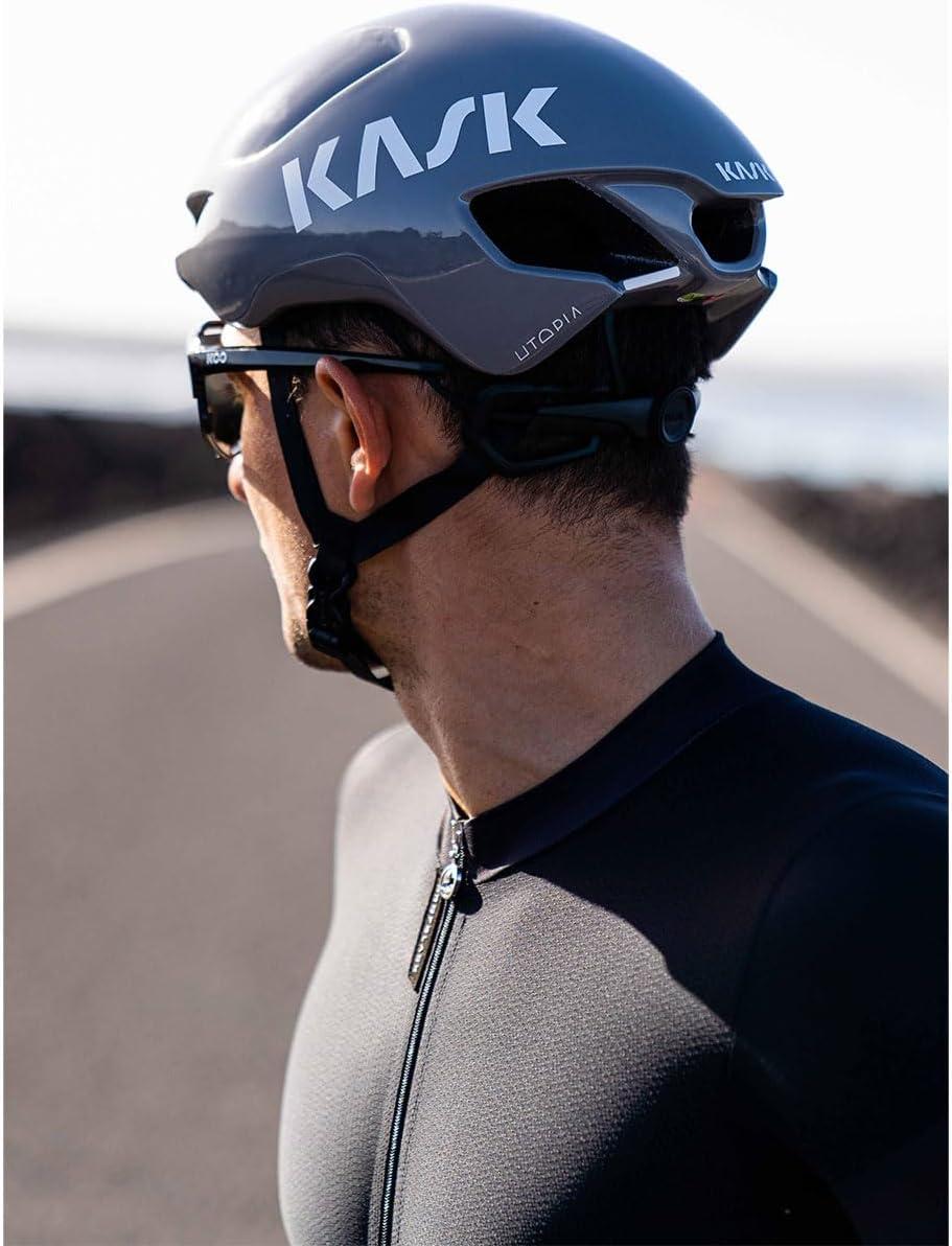 imageKask Utopia Y Bike Helmet I Aerodynamic Road Cycling ampamp Triathlon Helmet for SpeedGrey