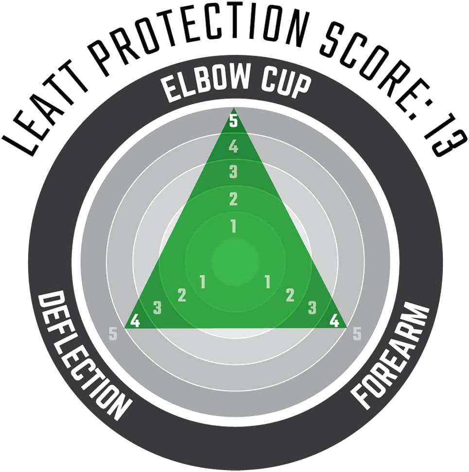 imageLeatt 3DF Hybrid Elbow GuardWhiteBlack