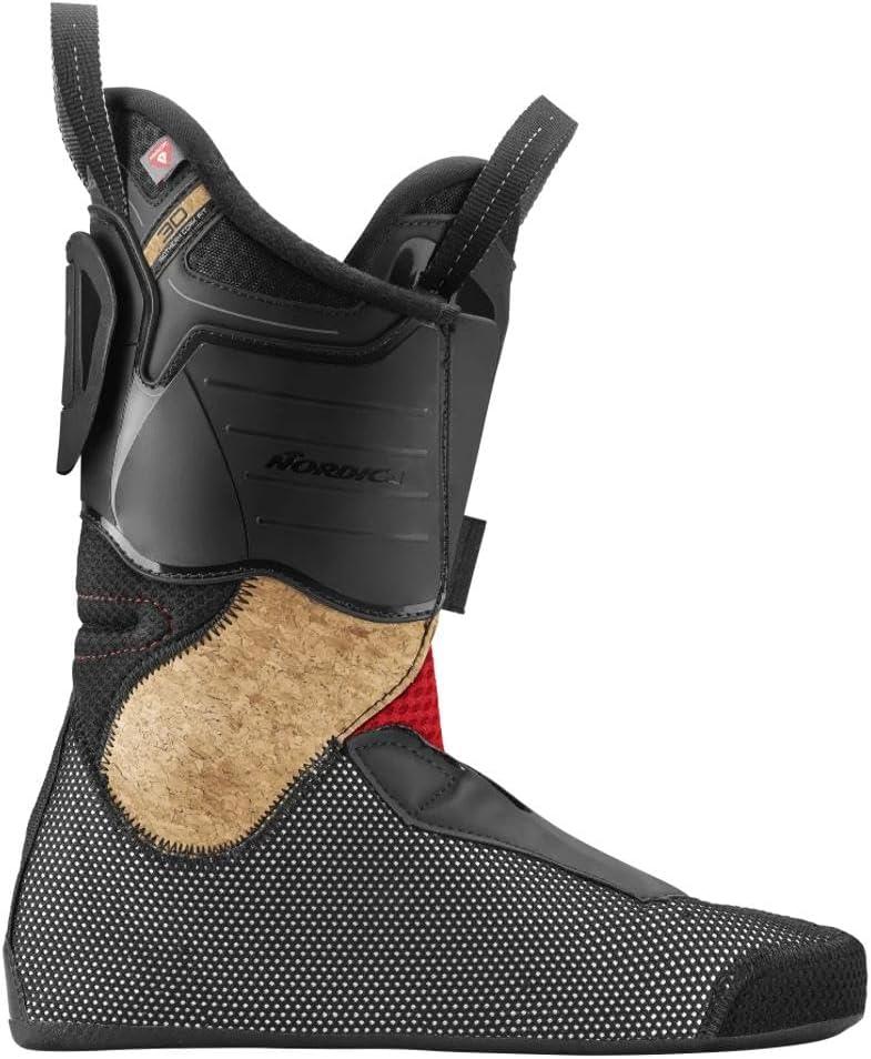 imageNordica Mens HF Pro 130 Durable EasyEntry High Traction Adjustable Fit Warm Insulated AllMountain Ski BootsBlackAnthraciteRed