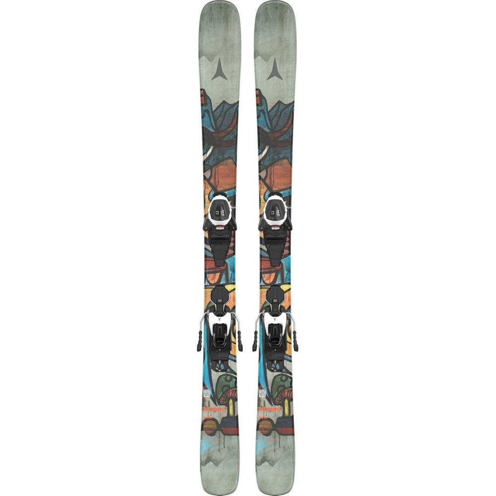 imageAtomic Bent Jr Junior Downhill Alpine Skis w L 6 GW BindingsMulticolor