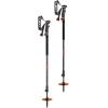 LEKI Helicon Lite Aluminum Adjustable Lightweight Ski Poles for Backcountry Skiing & Snowboarding(Dark Anthracite-Neonorange-Black)