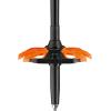 LEKI Helicon Lite Aluminum Adjustable Lightweight Ski Poles for Backcountry Skiing & Snowboarding(Dark Anthracite-Neonorange-Black)