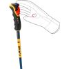 LEKI Spitfire Vario 3D Adjustable Lightweight Aluminum Ski Poles for Alpine & Backcountry Skiing(Denimblue-Aegeanblue-Mustardyellow)