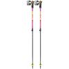 LEKI Spitfire Vario 3D Adjustable Lightweight Aluminum Ski Poles for Alpine & Backcountry Skiing(Neonmagenta-Neonyellow-Berry)