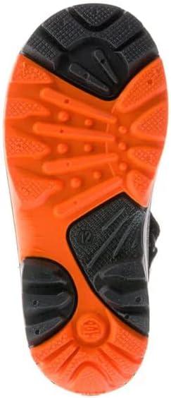 imageKamik Rocket Insulated Snow Boots  Waterproof Upper for Kids Snow Boots  Adjustable Collar ampamp Lace LockCharcoalFlame