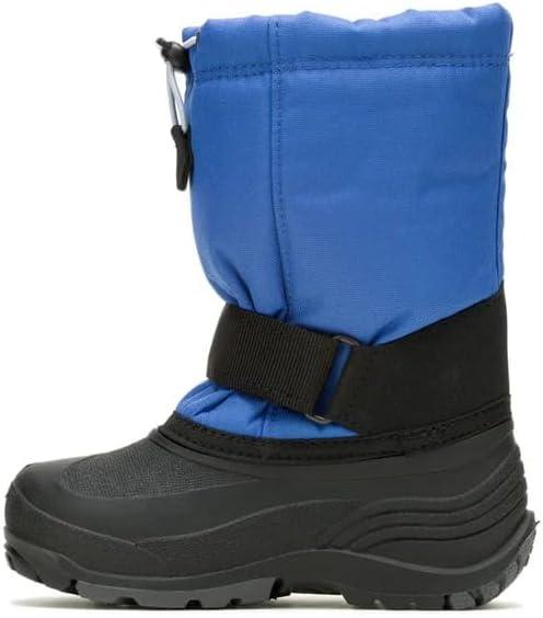 imageKamik Rocket Insulated Snow Boots Waterproof Upper for Kids Snow Boots Adjustable Collar ampamp Lace LockMid Blue